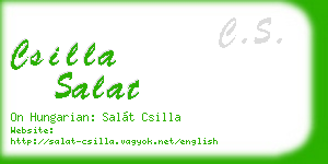 csilla salat business card